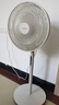 美的（Midea）電風(fēng)扇家用遠(yuǎn)距送風(fēng)遙控智能落地扇七葉智能感溫立式電扇宿舍臥室搖頭 40CM大網(wǎng)罩杏色35mkl 曬單實(shí)拍圖