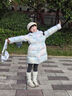 巴拉巴拉balaOne童裝女童羽絨服2025新款防護(hù)保暖外套上衣冬季潮 藍(lán)紅色調(diào)00386-白鴨絨 140 (充絨量129g） 曬單實拍圖