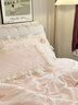 法式輕奢公主風(fēng)牛奶絨四件套冬季雕花被套保暖加厚珊瑚絨床裙床蓋 醉花間-奶杏白 【法式雕花高密牛奶絨】 1.5米床裙款（適合被芯200*230） 曬單實(shí)拍圖