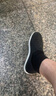 鑄固 老北京布鞋 黑布鞋輪胎底勞保布鞋一腳蹬手工布鞋男女工作鞋 42碼  曬單實(shí)拍圖