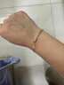 周六福18K金手鏈女小蠻腰彩金手鏈七夕情人節(jié)禮物KI077379 約16+3cm  曬單實拍圖