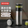 京東京造 保溫杯【茶水分離】男女士高檔大容量316L不銹鋼 金屬灰500ml 曬單實拍圖