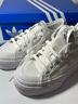 adidas NIZZA PLATFORM厚底增高運(yùn)動(dòng)帆布鞋男女阿迪達(dá)斯三葉草   白   38 曬單實(shí)拍圖