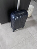 新秀麗（Samsonite）萬向輪貝殼箱拉桿箱密碼鎖時尚行李箱旅行箱單拉桿V22 深藍色 20英寸 曬單實拍圖