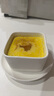 木子丘帶蓋蒸碗正長方形陶瓷小蒸盅燉蛋嬰兒輔食蒸蛋蒸雞蛋羹蒸菜專用碗 無蓋-大套裝【正方*4+長方*1】 曬單實拍圖