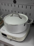 東芝（TOSHIBA）【國家補貼15%】小雅電磁爐家用大功率火鍋湯鍋 全自動(dòng)節能小型灶低溫烹飪一鍵預約 IC-21SSC【配電煮鍋】丨白 曬單實(shí)拍圖