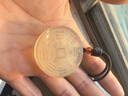 胖東來(lái)品質(zhì)天然黃水晶山鬼花錢(qián)吊墜太極八卦本命年平安圓牌項鏈掛件道家法器 37-40mm左右 曬單實(shí)拍圖