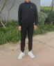 安踏運(yùn)動(dòng)套裝男運(yùn)動(dòng)服秋冬季跑步針織棉質(zhì)休閑套開衫上衣長(zhǎng)褲兩件套 【店長(zhǎng)推薦套裝】黑色外套+收口褲 XL/180 曬單實(shí)拍圖