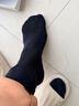 歐蒂愛(ài)襪子男夏季棉襪防臭中筒襪春秋商務(wù)吸汗新疆長(cháng)絨棉純色無(wú)骨襪 黑色5雙 均碼26-28CM 曬單實(shí)拍圖