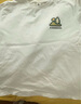 左西男童短袖t恤純棉兒童夏季白色上衣2026新款男孩大童打底 白色 120 曬單實(shí)拍圖