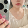 蘇十六925銀項(xiàng)鏈女七夕情人節(jié)禮物送女朋友輕奢高級(jí)感一貝子鎖骨鏈吊墜 白月光一貝子項(xiàng)鏈-玫金色 曬單實(shí)拍圖