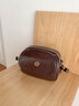 妙麗牛皮包包女包時(shí)尚小圓包輕奢斜挎單肩包生日新年禮物送女生女友 曬單實(shí)拍圖
