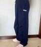 FILA 斐樂官方楊冪同款梭織長褲時(shí)尚簡約寬松休閑褲子女 椋鳥藍(lán)-DB S （160/62A/S） 曬單實(shí)拍圖