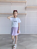 班尼路女童夏季套裝運(yùn)動(dòng)裙褲2025新款女孩涼感速干短袖洋氣短褲裙子夏裝 白BN可愛粉兔X+紫BN抱心兔XS 140 【推薦體重56-68斤】 曬單實(shí)拍圖