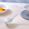 斯凱綈（Sky Top）大號湯勺陶瓷飯勺子餐勺骨瓷家用酒店餐具純白亨利大調羹1件裝 曬單實(shí)拍圖