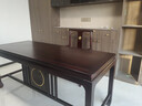 楠著(zhù)新中式烏金木實(shí)木書(shū)桌 電腦桌寫(xiě)字書(shū)法桌辦公桌家用書(shū)桌MYSZ# 曬單實(shí)拍圖