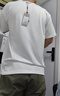 啄木鳥【2件裝】短袖T恤男夏季冰絲涼感潮流半袖青年寬松休閑五分上衣 小月亮白色+小月量黑色 (2件裝） XL (建議體重125-140斤左右） 曬單實(shí)拍圖