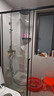 九牧淋浴房衛生間隔斷推拉門(mén)一體式淋浴房淋浴隔斷浴室隔斷干濕分離 阻尼緩沖 啞黑 1.2-1.29米 1.9米高 曬單實(shí)拍圖