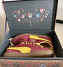 彪馬（PUMA）哈利·波特聯(lián)名復古薄底德訓鞋T頭鞋男女PALERMO 401209 暗紅色-熒光色-01 37 曬單實(shí)拍圖