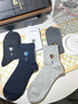 皮爾卡丹襪子男士秋冬季100%純棉抗菌防臭刺繡logo長(cháng)中筒耐磨厚款商務(wù)襪 曬單實(shí)拍圖