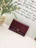 CADUNI KAISER牛皮女士錢(qián)包大容量短款手拿包學(xué)生折疊迷你零錢(qián)包多功能錢(qián)夾票夾 酒紅 時(shí)尚百搭高顏值洋氣皮夾 曬單實(shí)拍圖