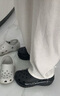 卡駱馳（crocs）經(jīng)典光輪Clog男女一腳蹬沙灘鞋 CR207988-001 38 曬單實拍圖