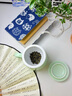捷熠茶杯茶水分離杯個(gè)人專(zhuān)用泡茶杯水杯陶瓷杯馬克杯青瓷辦公室茶具 雅青泡茶杯+蓋+茶濾350ml1只 曬單實(shí)拍圖