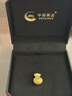 中國黃金（CHINA GOLD）黃金項鏈女士足金福袋吊墜轉運珠生日禮物送女友老婆 【今/次日達】足金吊墜約1.0g*配銀鏈 曬單實(shí)拍圖