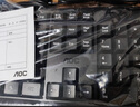 AOC KM160鍵盤鼠標(biāo)套裝 有線鍵鼠套裝 全尺寸商務(wù)辦公 防潑濺 筆記本電腦鍵盤 黑色 曬單實(shí)拍圖
