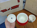 小莊青年貓和老鼠陶瓷茶具套裝家用2025新款高顏值創(chuàng  )意茶杯禮盒情侶送禮 【紅色】1蓋碗1茶杯 曬單實(shí)拍圖