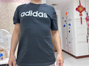 阿迪達(dá)斯 （adidas）短袖棉質(zhì)圓領(lǐng)夏季打底衫男休閑百搭上衣男裝 M碼 曬單實拍圖