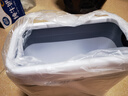 華萍垃圾桶無(wú)蓋式11L方形白色家用客廳臥室廁所縫隙窄邊垃圾桶 曬單實(shí)拍圖