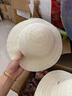 OEMG草帽diy兒童繪畫(huà)涂鴉帽子幼兒園創(chuàng  )意手工彩繪空白帽子美勞材料 手繪草帽（空白）小號（5個(gè)）3-8歲 曬單實(shí)拍圖