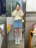 DGOV秋季女士毛衣女短款外套女小個(gè)子2025年新款女秋季針織開(kāi)衫外套女 米白色 S 80-95斤 曬單實(shí)拍圖