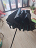 樂(lè)優(yōu)佰易130骨雨傘全自動(dòng)黑色 大號(hào)抗風(fēng)暴加厚黑膠防曬晴雨兩用折疊遮陽(yáng)傘 曬單實(shí)拍圖
