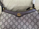 古馳（GUCCI）Ophidia老花滿(mǎn)印雙GLogo 經(jīng)典麻將包手提腋下包送女友節日送禮 棕色735145-KAAAD-8358 曬單實(shí)拍圖