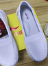 緋櫻護士鞋女真牛皮透氣舒適軟底防滑裝飾帶醫護工作鞋2309白色35 曬單實(shí)拍圖