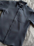 TOMMY HILFIGER【防曬速干】25新款夏季男舒適網(wǎng)眼吸濕透氣短袖襯衣襯衫男39254 藏青色DW5 S （推薦：120-135斤） 曬單實(shí)拍圖