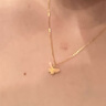 周大生蝴蝶黃金吊墜熒光足金掛墜生日禮物送女友 翩翩蝴蝶0.45g 曬單實(shí)拍圖