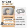 GREAT LIFE按壓充氣u型枕車(chē)用旅行便攜飛機高鐵汽車(chē)載護頸枕頭脖枕睡覺(jué)U形枕 曬單實(shí)拍圖