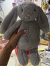 Jellycat害羞銀色邦尼兔動物毛絨玩偶安撫送禮潮玩娃娃生日七夕情人節(jié)禮物 銀色 Medium 曬單實拍圖