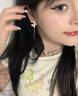 伊燦長款流蘇滿鉆蝴蝶耳釘女2025新款爆款耳夾耳環(huán)小眾高級(jí)感超仙耳飾 長款流蘇鑲鉆蝴蝶耳夾 曬單實(shí)拍圖