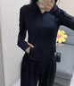 CEENIU防曬衣女士夏季2025新款薄款運動開衫外套緊身透氣防紫外線防曬衣 黑色 UPF50+ M 【建議105-115斤】 曬單實拍圖