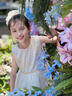 英氏（YEEHOO）女童裙子兒童連衣裙夏季薄款無袖網(wǎng)紗公主裙中大童裝衣服夏裝新款 三層金線網(wǎng)紗款 白色 140 cm 【順豐包郵&極速達(dá)】 曬單實拍圖