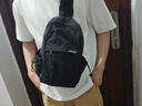 回力小型雙肩包男女多功能兩用單肩斜挎包胸包戶(hù)外登山輕便旅行小背包 黑色大號 曬單實(shí)拍圖