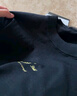卡賓男裝 膠原蛋白針織衫秋新款金線刺繡LOGO線衫舒適毛衣暖A 煤黑色01 L /175/50 曬單實拍圖