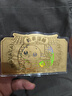Lossot足金999.9十二生肖蛇金片蛇來(lái)運轉金鈔金幣黃金投資收藏生日禮物 曬單實(shí)拍圖