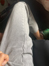 卡圖弛美式潮牌煙灰色牛仔褲男春秋季修身顯瘦高街vibe微喇叭長褲子 水泥色 XL 曬單實(shí)拍圖