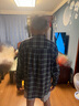 Levi's?SilverTab?25年春夏新款男士美式復(fù)古格子休閑針織襯衫 黑綠 L 曬單實(shí)拍圖