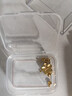 中銀鑫行桃花轉運珠吊墜足金999黃金項鏈掛墜硬金DIY手串送女友禮物 桃花吊墜（克重多退少補） 約0.8g 曬單實(shí)拍圖